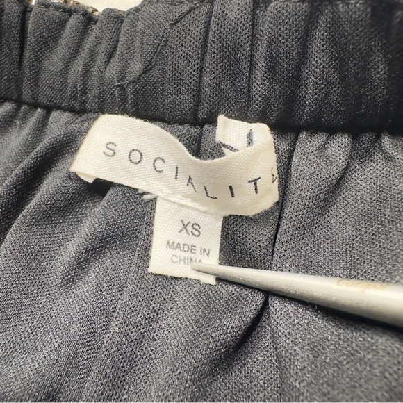 Socialite Faux Python Snake Print Metallic High Waist Shorts Gold Black XS - Picture 10 of 12